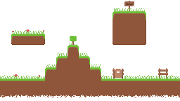 Pixelart of grasslands